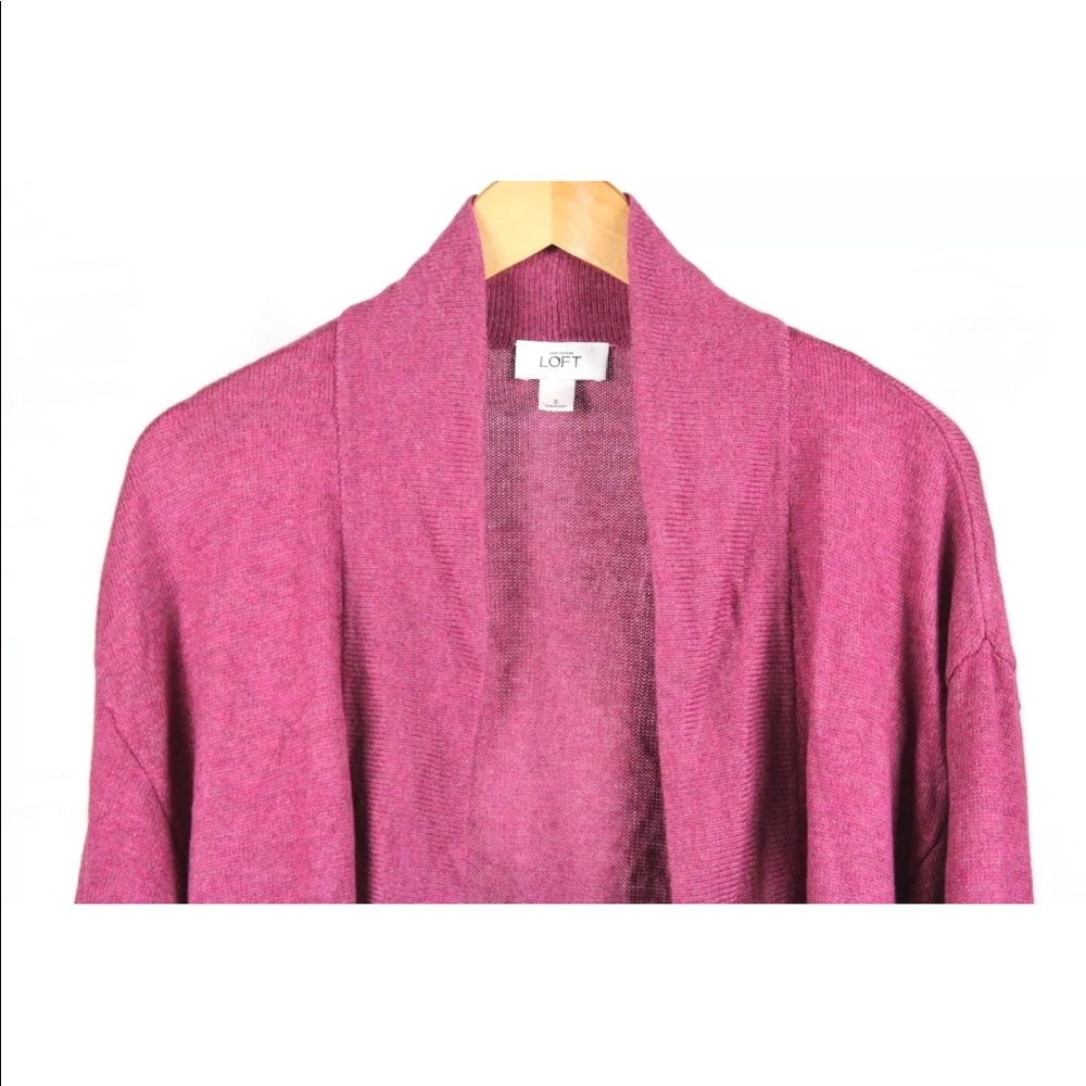 Ann Taylor Loft Women’s Plum Cardigan Size Small - Picture 3 of 6